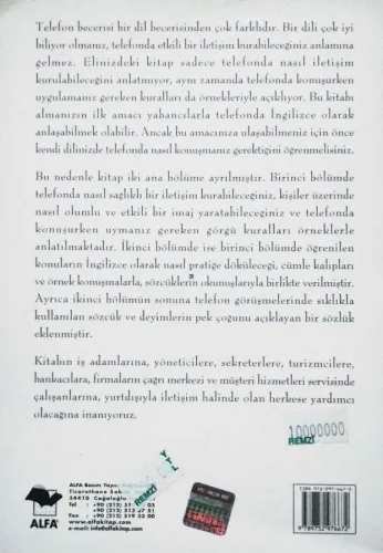 Telefonda Etkili İletişim Coşkun Yeni Alfa Yayınları