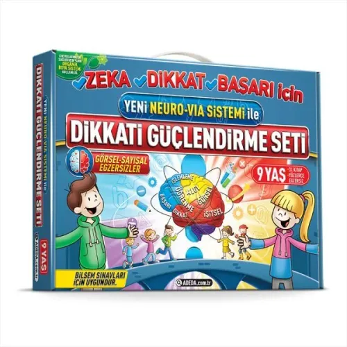 Adeda Dikkati Güçlendirme Seti 3. Sınıf 9 Yaş Neuro Via