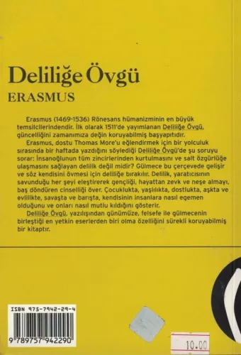 Deliliğe Övgü Erasmus Kabalcı Yayınları %42 indirimli