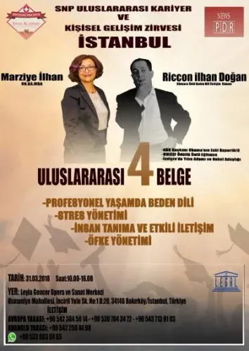 SNP Uluslararsı Kişisel Gelişim ve Kariyer Zirvesi İSTANBUL