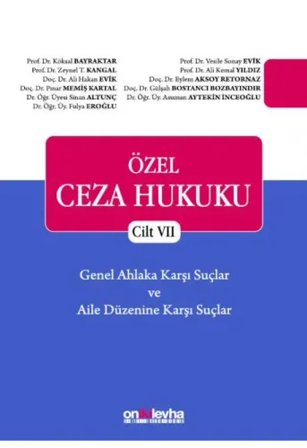 Özel Ceza Hukuku Cilt VII