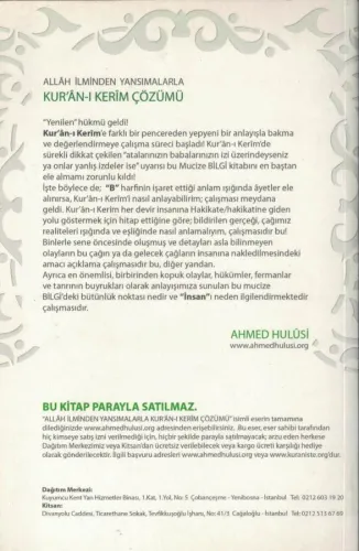 Allah İlminden Yansımalarla Kur'an-ı Kerim Çözümü Ahmed Hulusi Bilnet 