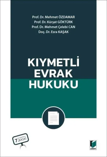 Kıymetli Evrak Hukuku Mehmet Özdamar