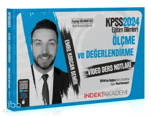 2024 KPSS Eğitim Bilimleri Ölçme ve Değerlendirme Video Ders Notları - Emre Korcan Demir İndeks Akademi Yayıncılık