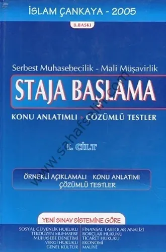 SMMM Staja Başlama Kitabı İsmail Çankaya 2 Cilt Takım