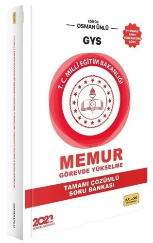 Makro Kitap 2023 T.C. Milli Eğitim Bakanlığı GYS Memur Soru Bankası
