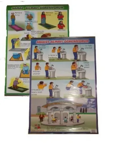 Namaz Kılmayı Öğreniyorum / Abdest Almayı Öğreniyorum Posteri