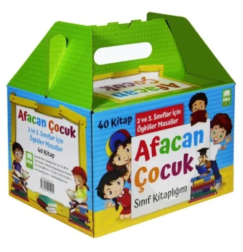 Afacan Çocuk Sınıf Kitaplığı Seti (40 Kitap Takım); 2. ve 3. Sınıflar İçin