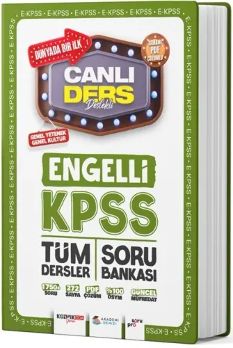 Akademi Denizi EKPSS Genel Kültür Genel Yetenek Engelli Tüm Dersler So