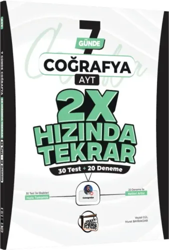 Ders Platosu AYT Coğrafya 7 Günde 2X Hızında Tekrar Deneme