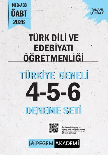 Pegem Yayınları 2026 MEB AGS ÖABT Türk Dili ve Edebiyatı Öğretmenliği 