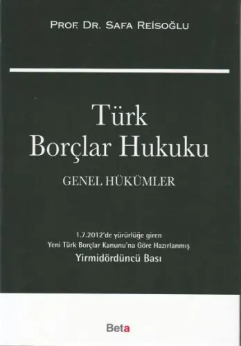 Türk Borçlar Hukuku Genel Hükümler