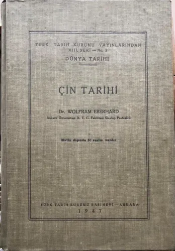 Çin Tarihi ( Ciltli, İlk Baskı )