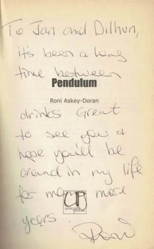 Pendulum - İmzalı İthaflı Roni Askey Unicorn Press %57 indirimli