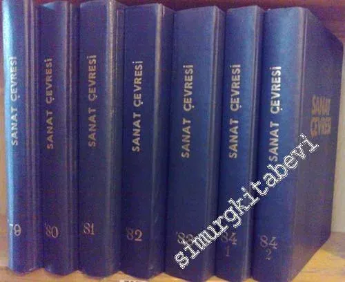Sanat Çevresi Aylık Sanat Dergisi 7 Cilt , Sayı: 1 - 74, Yıl: 1978 - 1984, Orijinal Cildinde -