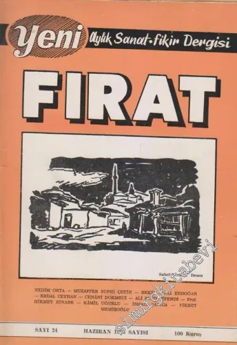 Yeni Fırat: Aylık Sanat Fikir Dergisi - Sayı: 24; Haziran 1964