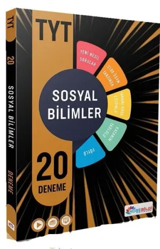 KöşeBilgi Yayınları TYT Sosyal Bilimler 20 Deneme