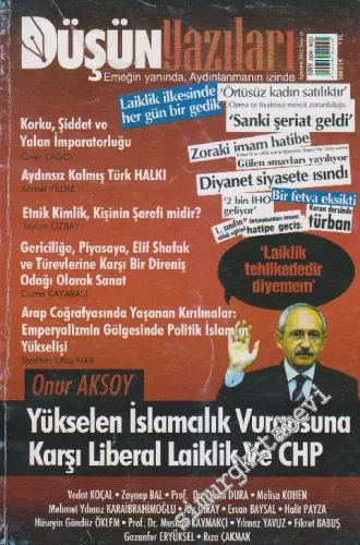 Düşün Yazıları Atatürkçü Türk Kültür Dergisi - Sayı: 15      Ağustos