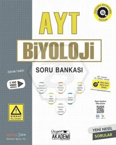 Üçgen Akademi AYT Biyoloji Soru Bankası