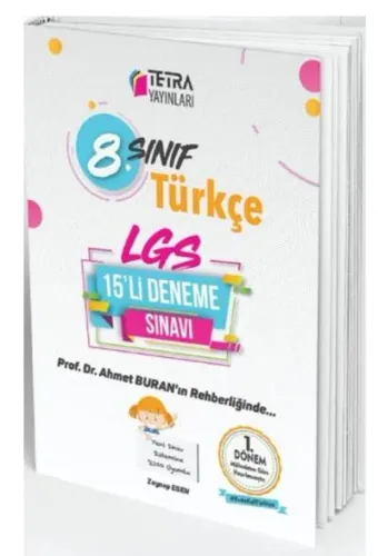 Tetra 8. Sınıf 1. Dönem Türkçe 15 Deneme Sınavı-YENİ