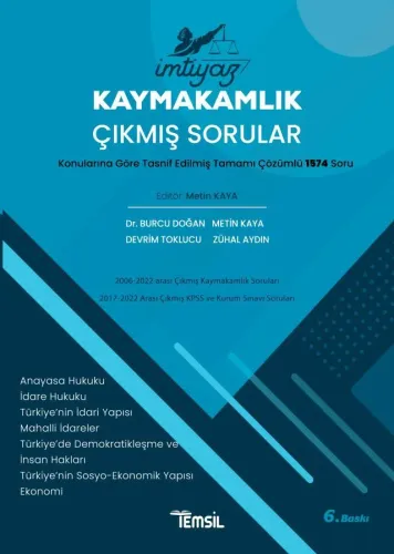 İMTİYAZ KAYMAKAMLIK ÇIKMIŞ SORULAR