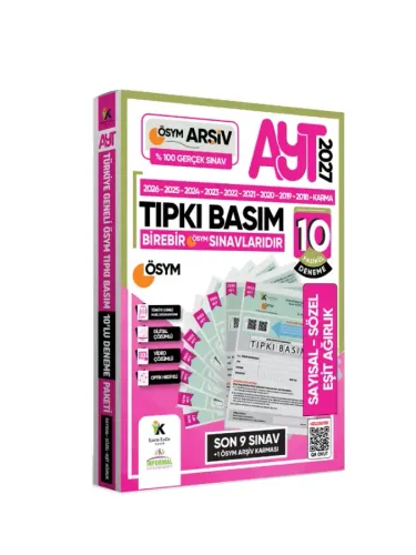 İnformal AYT (SAY-SÖZ-TM) ÖSYM Çıkmış Soru Tıpkı Basım 10 lu Deneme Pa