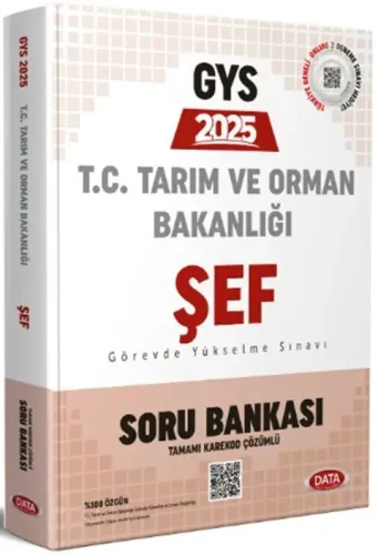Data Yayınları 2025 GYS Tarım ve Orman Bakanlığı Şef Soru Bankası