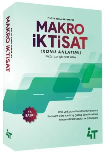 4T Yayınları Makro İktisat Konu Anlatımlı