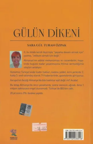 Gülün Dikeni Saragül Turan Özpak Nergiz Yayınları %50 indirimli