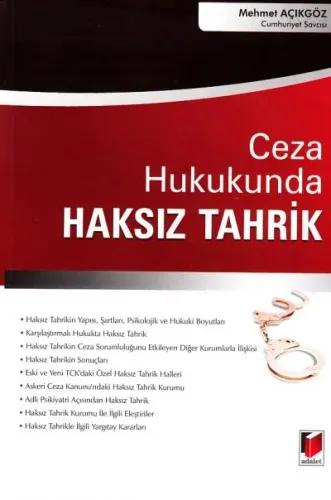 Ceza Hukukunda Haksız Tahrik