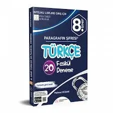PARAGRAFIN ŞİFRESİ 8. SINIF LGS FASİKÜL TÜRKÇE DENEMELERİ (10+10X20)