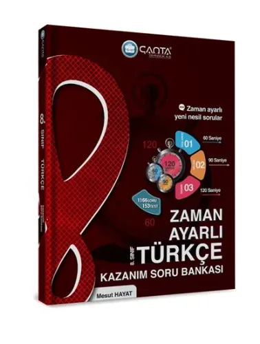 Çanta 8. Sınıf Türkçe Zaman Ayarlı Kazanım Soru Bankası
