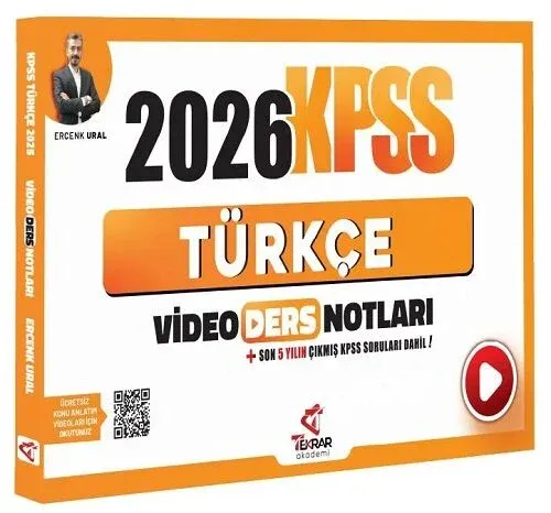 Tekrar Akademi 2026 KPSS Türkçe Video Ders Notları