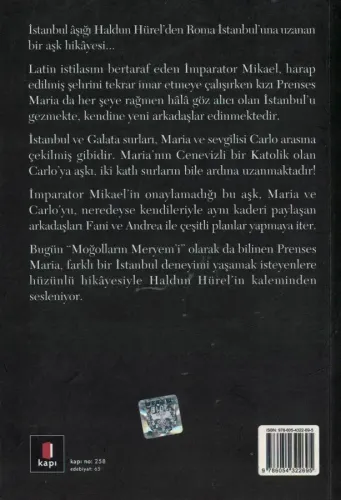 Prenses Maria Bizans İstanbul'unda Ölümsüz Bir Aşk Haldun Hürel Kapı Y