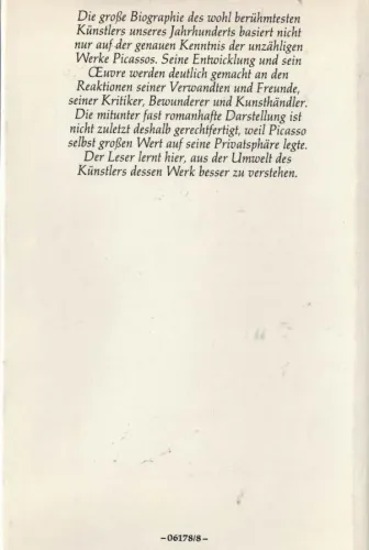 Pablo Picasso Eine Biographie Patrick O'Brian Hoffmann und Campe Verla