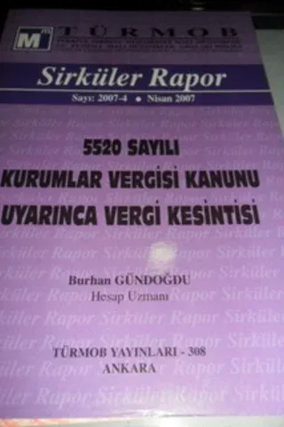 Türmob Sirküler Rapor 2007 / 4
