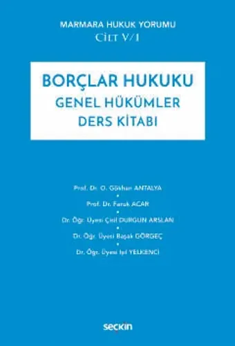 Borçlar Hukuku Genel Hükümler Ders Kitabı