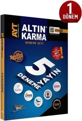 Altın Karma AYT Tüm Dersler 1. Dönem 5 Deneme Özel Baskı