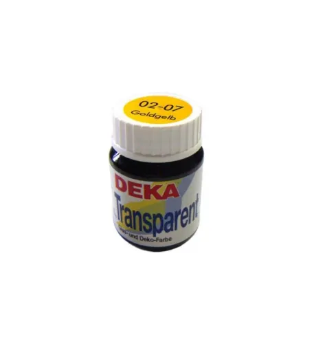 Deka Transparent Cam Boyası 25ml Goldgelb 07