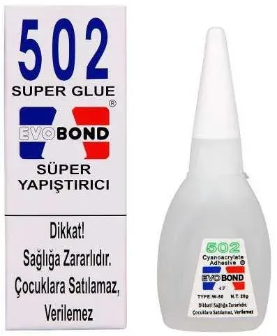 EVOBOND 502 HIZLI YAPIŞTIRICI 20 gr SUPER GLUE JAPON