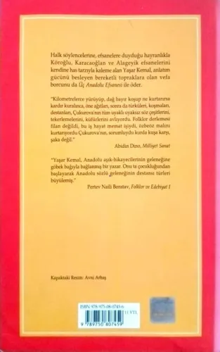 Üç Anadolu Efsanesi Köroğlu, Karacaoğlan, Alageyik Yaşar Kemal Yapı Kr