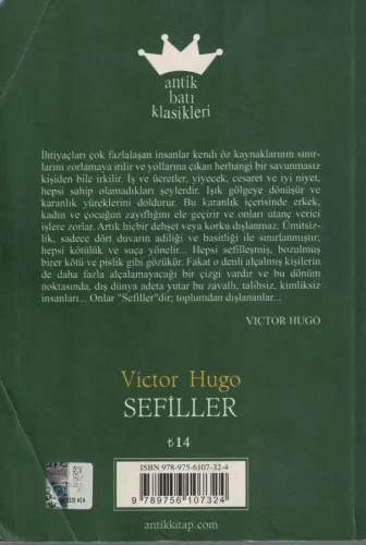 Sefiller Victor Hugo Antik Batı Klasikleri %63 indirimli