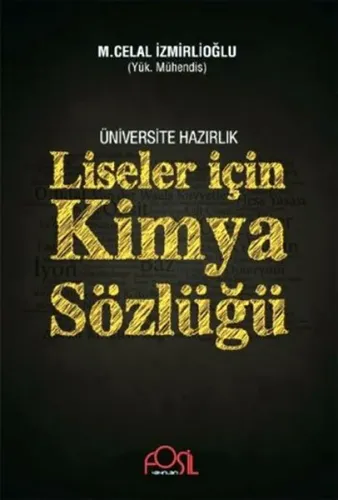 Üniversiteye Hazırlık Liseler İçin Kimya Sözlüğü