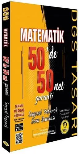 Tasarı DGS Matematik 50 de 50 Net Garanti Soru Bankası