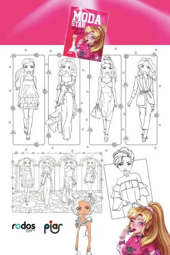 Moda Star Boyama Kitabı