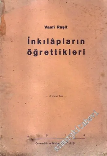İnkılapların Öğrettikleri -        1934