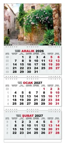 2027 Gemici Duvar Takvimi - Papingo Yunanistan