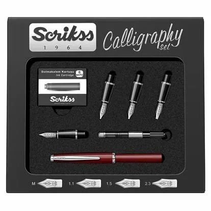 Scrikss Kaligrafi Seti Bordo