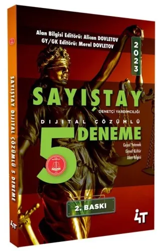 4T Yayınları 2023 Sayıştay Sınavları 5 Deneme Çözümlü