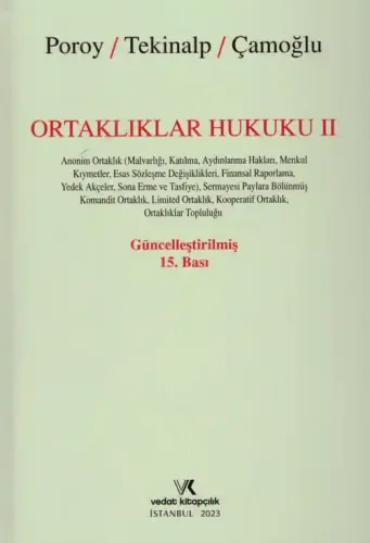 Ortaklıklar Hukuku - II